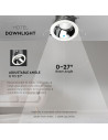 V-TAC 35W LED COB Хотелски Луни 24D 4000K - 1478 - 8