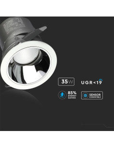 V-TAC 35W LED COB Хотелски Луни 24D 3000K - 1477 - Цена | LEDs4economy 2