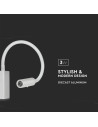 V-TAC 3W LED Стенна Лампа Спалня Бяла 3000К - 8