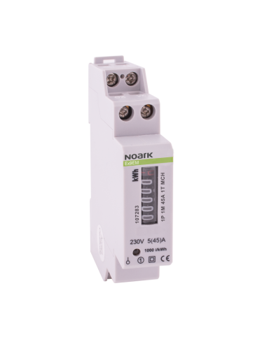 Noark Ex9EM Електромер 1P, 1M, 80 A, 1-тарифен, ModBus, LCD 