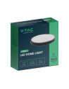 V-TAC 36W LED Плафон Кръг Черна Рамка 6400К IP44 - 76411 - 8