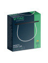 V-TAC 24W LED Магнитен Релсов Осветител Гъвкав 2м. CCT: 3000K Димиращ Черно Тяло - 10279 - 3
