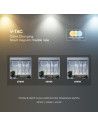 V-TAC 24W LED Smart Магнитен Релсов Осветител Гъвкав 2м CCT: 3в1 Димиращ Черно Тяло - 10276 - 3