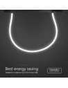 V-TAC 24W LED Smart Магнитен Релсов Осветител Гъвкав 2м CCT: 3в1 Димиращ Черно Тяло - 10276 - 4