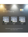 V-TAC 12W LED Smart Магнитен Релсов Осветител Гъвкав 1м CCT: 3в1 Димиращ Черно Тяло - 10275 - 6