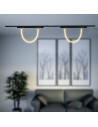 V-TAC 12W LED Smart Магнитен Релсов Осветител Гъвкав 1м CCT: 3в1 Димиращ Черно Тяло - 10275 - 7