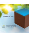 V-TAC 9W COB LED Соларна Стенна Лампа с Батерия 1x2600mAh 16ч. 4000K Кафяво Тяло IP65 - 11889 - 12