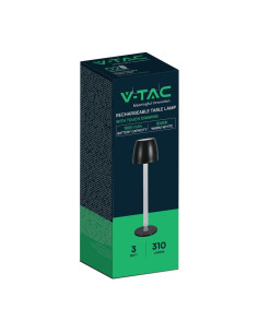 V-TAC 3W LED Настолна Лампа - Воден Ефект 3000 Бяло Тяло - 23095 - Цена | LEDs4economy 2
