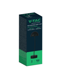 V-TAC 3W LED Настолна Лампа 3000 Черно Тяло - 23093 - Цена | LEDs4economy 2