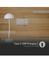 V-TAC 3W LED Настолна Лампа 3000 Бяло Тяло - 23092 - 6