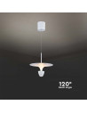 V-TAC 9W LED Висяща Лампа (30x300x1370MM) Бяло Тяло 3000 Регулируема - 23102 - 2