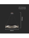 V-TAC LED Осветител 30W Висящ Един Ринг 3000К Кафе - 23097 - 5
