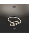 V-TAC LED Осветител 50W Висящ Двеон Ринг 3000К Кафе - 23096 - 7