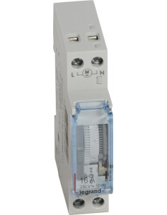 Legrand DIN Таймер Дневен, MicroRex T11, 15 минути минмален интервал, БЕЗ резерв, 16A 1 модул - 412780 - Цена | LEDs4economy