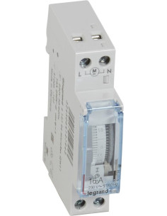 Legrand DIN Таймер Седмичен, MicroRex QW11, 2 часа минмален интервал, с резерв 100 часа, 16A 1 модул - 412794 - Цена | LEDs4econ