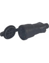 Legrand Куплунг черен 2P+T 16A IP44 250V гумиран с капаче - 050344 - Цена | LEDs4economy