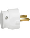 Legrand Щепсел бял плосък без заземяване Slim 16A /15бр/ - 050183 - Цена | LEDs4economy