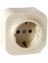 Legrand Контакт шуко ЕДИНИЧЕН IP21 открит монтаж цвят Крем Forix - 782450 - Цена | LEDs4economy
