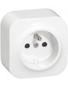 Legrand Контакт френски стандарт ЕДИНИЧЕН IP21 открит монтаж Forix Бял - 782417 - Цена | LEDs4economy