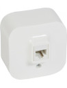Legrand Розетка RJ11 IP21 открит монтаж цвят Бял Forix - 782414 - Цена | LEDs4economy