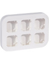 Legrand Конзола за 6 механизма Forix IP21 открит монтаж цвят Бял Forix - 782496 - Цена | LEDs4economy