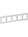 Legrand Рамка 5х цвят Бяла с хром Valena Life - 754035 - Цена | LEDs4economy