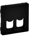 Legrand Лицев панел за двойна 2xRJ45/RJ11 розетка цвят Черен Valena Life - 756422 - Цена | LEDs4economy