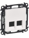 Legrand Розетка2хRJ45 cat.6A STP цвят бял Valena Life - 753149 - Цена | LEDs4economy