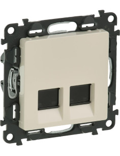 Legrand Розетка 2xRJ45 cat.6 UTP цвят крем Valena Life - 753243 - Цена | LEDs4economy