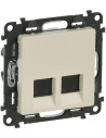 Legrand Розетка 2xRJ45 cat.6 STP цвят крем Valena Life - 753247 - Цена | LEDs4economy