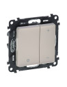 Legrand Димер бутонен R3-400W L3-400VA LED3-125VA цвят крем Valena Life  /до изчерпване/ - 752262