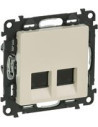 Legrand Розетка 2xRJ45 cat.5e UTP цвят крем Valena Life - 753241 - Цена | LEDs4economy