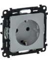 Legrand Контакт ШУКО 16A детска защита цвят алуминий Valena Life - 753320 - Цена | LEDs4economy