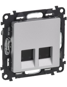 Legrand Розетка 2xRJ45 cat.6 UTP цвят алуминий Valena Life - 753343 - Цена | LEDs4economy