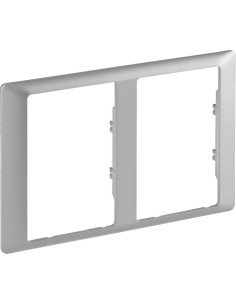 Legrand Рамка 2х двоен контакт цвят Алуминий Valena Life - 754242 - Цена | LEDs4economy