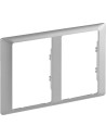 Legrand Рамка 2х двоен контакт цвят Алуминий Valena Life - 754242 - Цена | LEDs4economy