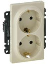 Legrand Двоен контакт ШУКО 16A детска защита цвят крем Valena Life - 753226 - Цена | LEDs4economy