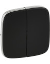 Legrand Лицев панел за сериен ключ цвят Черен Valena Allure - 755028 - Цена | LEDs4economy