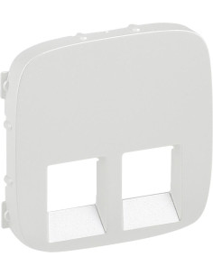 Legrand Лицев панел за двойна 2xRJ45/RJ11 розетка цвят Перла Valena Allure - 755429 - Цена | LEDs4economy