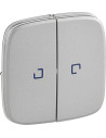 Legrand Лицев панел за сериен ключ/бутон с индикация цвят Алуминий Valena Allure - 755227 - Цена | LEDs4economy