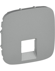 Legrand Лицев панел за единична RJ45/RJ11 розетка цвят Алуминий Valena Allure - 755417 - Цена | LEDs4economy