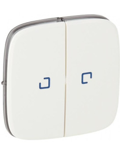 Legrand Лицев панел за сериен ключ/бутон с индикация цвят Бял Valena Allure - 755225 - Цена | LEDs4economy