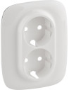 Legrand Лицев панел за двоен контакт шуко с детска защита цвят Бял Valena Allure - 754955 - Цена | LEDs4economy