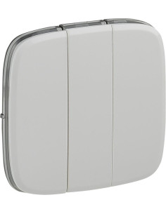 Legrand Лицев панел за троен ключ цвят Бял Valena Allure - 755035 - Цена | LEDs4economy