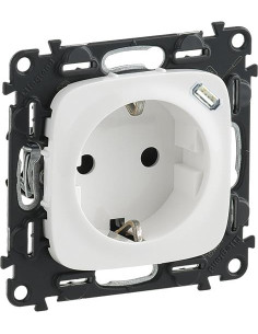 Legrand Контакт ШУКО 2P+E 16A + USB тип C 1.5A 7.5W цвят Бял Valena Allure - 753005 - Цена | LEDs4economy