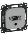 Legrand VGA UXGA HD +3.5mm Аудио жак (комплект с механизъм) цвят Алуминий Valena Allur /до изчерпване/ - 754707 - Цена | LEDs4ec