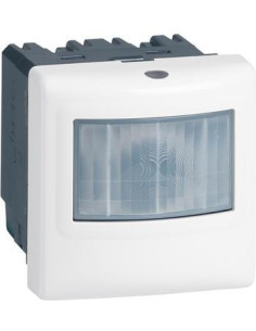 Legrand Датчик за присъствие PIR, 120°, обхват 4m @ h1.2m, LED ≤ 250W, изисква неутрала, 2 мод. цвят бял Mosaic /до изчерпване/ 