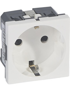 Legrand Контакт ШУКО 16A антибактериален 2 мод. цвят бял Mosaic - 078702 - Цена | LEDs4economy