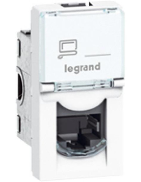 Legrand Розетка RJ45 STP cat.6 1 мод. цвят бял Mosaic  - 076563 