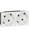 Legrand Контакт ШУКО ДВОЕН 45° 16A 4 мод. цвят бял Mosaic - 077252 - Цена | LEDs4economy